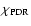 $\chi_{\rm PDR}$