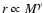 $r \propto M^{\rm\gamma}$