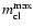 $m_{\rm cl}^{\rm max}$