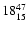 $\rm 18^{47}_{15}$