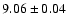 $9.06\pm 0.04$