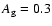 $A_{\rm g}=0.3$