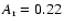 $A_{\rm r}=0.22$