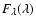 $F_{\lambda}(\lambda)$
