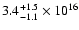 $3.4^{+1.5}_{-1.1}\times 10^{16}$