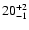 $\rm 20 ^{+2}_{-1}$