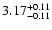 $\rm 3.17 ^{+0.11}_{-0.11}$