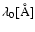 $\lambda_0 [\AA]$