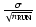$\frac{\sigma}{\sqrt{n_{\rm RUN}}}$