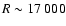 $R\sim17~000$