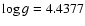 $\log g=4.4377$