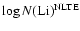 $\log N{\rm (Li)}^{\rm NLTE}$