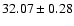 $32.07\pm0.28$