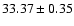 $33.37\pm0.35$