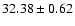 $32.38\pm0.62$