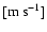 $\rm [m~s^{-1}]$