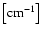$\rm\left [cm^{-1}\right ]$