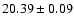 $20.39\pm0.09$