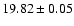 $19.82\pm0.05$