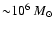 ${\sim}10^6~M_\odot$