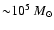 ${\sim}10^5~M_\odot$