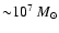 ${\sim}10^{7}~M_\odot$