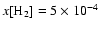 $x[{\rm H_2}] = 5\times 10^{-4}$
