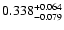 $\rm0.338^{+0.064}_{-0.079}$