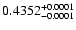 $0.4352^{\rm +0.0001}_{-0.0001}$