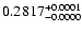 $0.2817^{\rm +0.0001}_{-0.0000}$