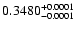 $0.3480^{\rm +0.0001}_{-0.0001}$