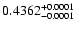 $0.4362^{\rm +0.0001}_{-0.0001}$