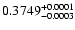 $0.3749^{\rm +0.0001}_{-0.0003}$