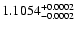 $1.1054^{\rm +0.0002}_{-0.0002}$