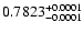 $0.7823^{\rm +0.0001}_{-0.0001}$