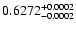 $0.6272^{\rm +0.0002}_{-0.0002}$