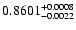 $0.8601^{\rm +0.0008}_{-0.0022}$