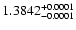 $1.3842^{\rm +0.0001}_{-0.0001}$