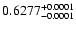 $0.6277^{\rm +0.0001}_{-0.0001}$