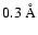 $0.3~\rm\AA$