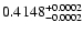 $0.4148^{\rm +0.0002}_{-0.0002}$