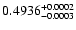 $0.4936^{\rm +0.0002}_{-0.0003}$