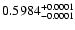 $0.5984^{\rm +0.0001}_{-0.0001}$