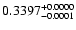 $0.3397^{\rm +0.0000}_{-0.0001}$