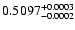 $0.5097^{\rm +0.0003}_{-0.0002}$