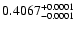 $0.4067^{\rm +0.0001}_{-0.0001}$