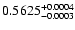 $0.5625^{\rm +0.0004}_{-0.0003}$