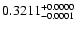 $0.3211^{\rm +0.0000}_{-0.0001}$