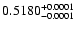 $0.5180^{\rm +0.0001}_{-0.0001}$