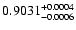 $0.9031^{\rm +0.0004}_{-0.0006}$